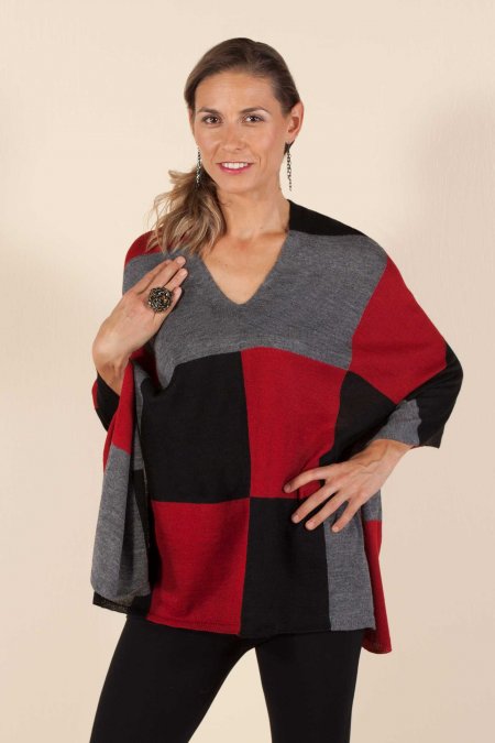 PlaidPoncho_Red_1