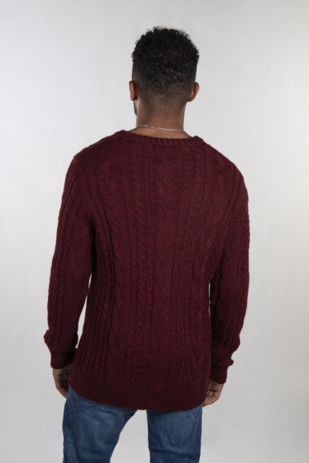 Adam sweater red back