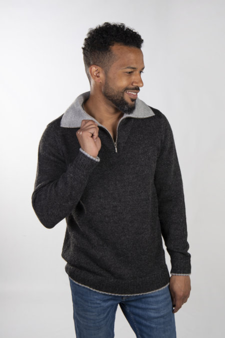 Mens Half Zip Sweater 2