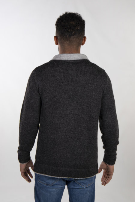 Mens Half Zip Sweater back